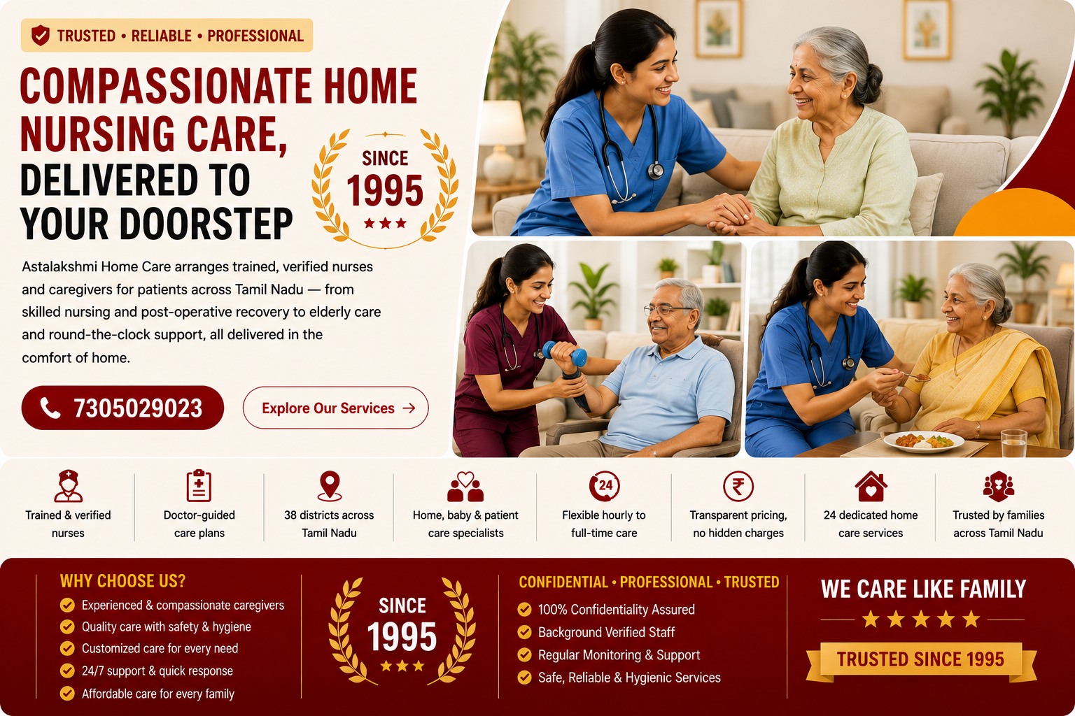 Astalakshmi Home Care services banner 4